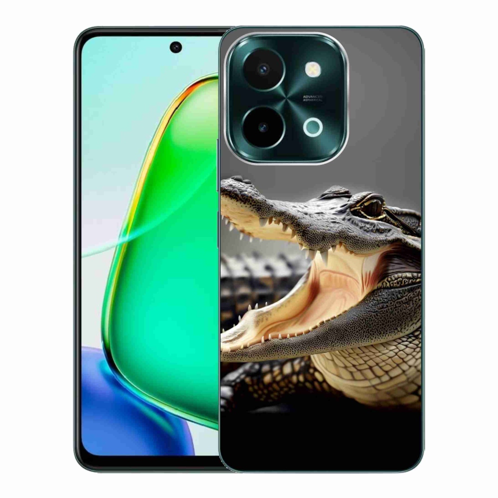Gelový kryt mmCase na Vivo Y28 - krokodýl