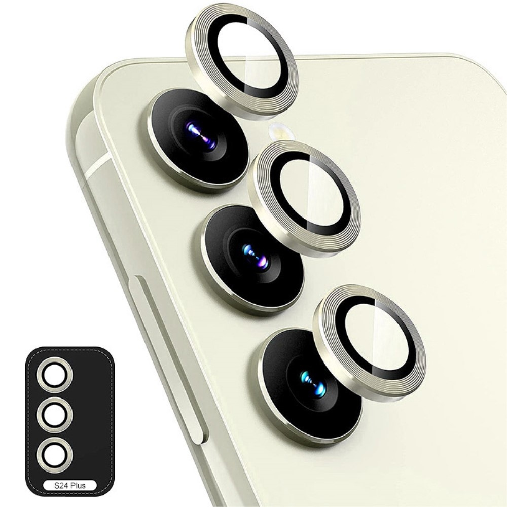 ENK sklo čočky fotoaparátu na Samsung Galaxy S24+ (samostatná skla) - žluté