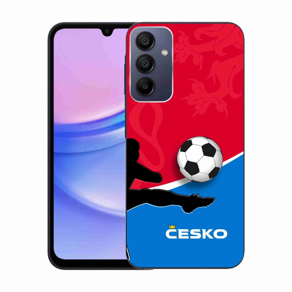 Gelový kryt mmCase na Samsung Galaxy A15 4G/5G - fotbal Česko 2