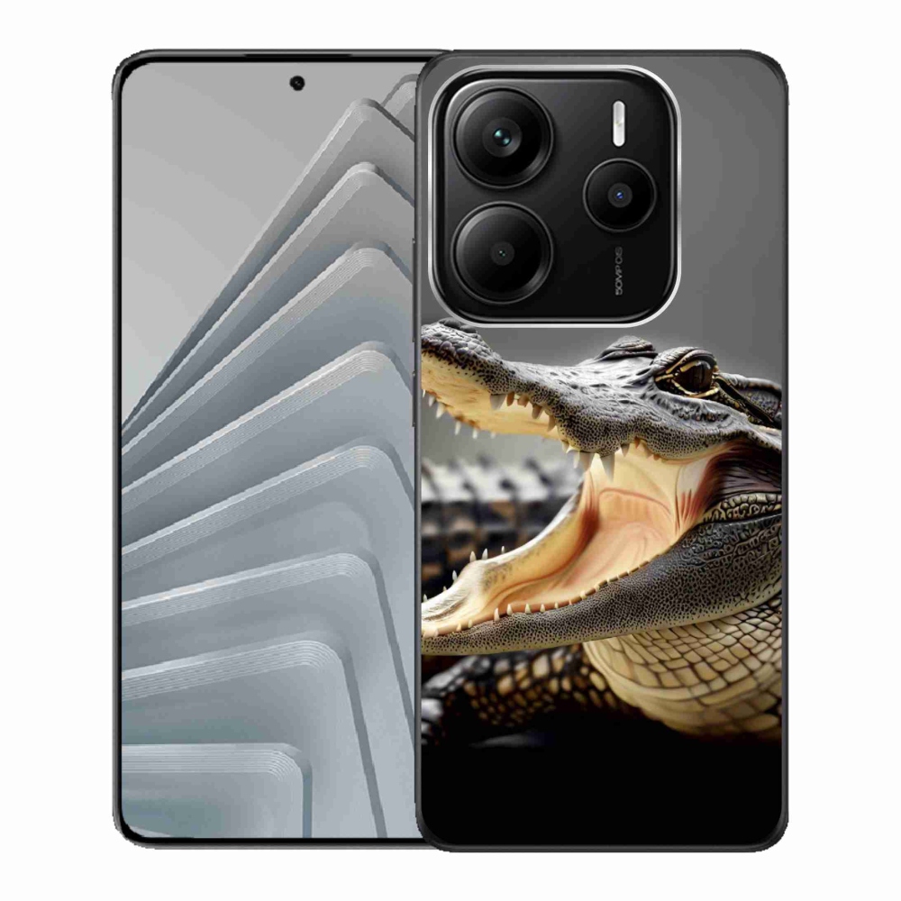 Gelový kryt mmCase na Xiaomi Redmi Note 14 5G - krokodýl