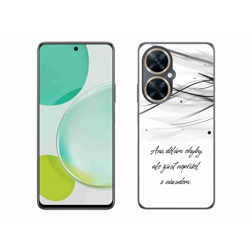 Gelový kryt mmCase na Huawei Nova 11i - citát bílé pozadí
