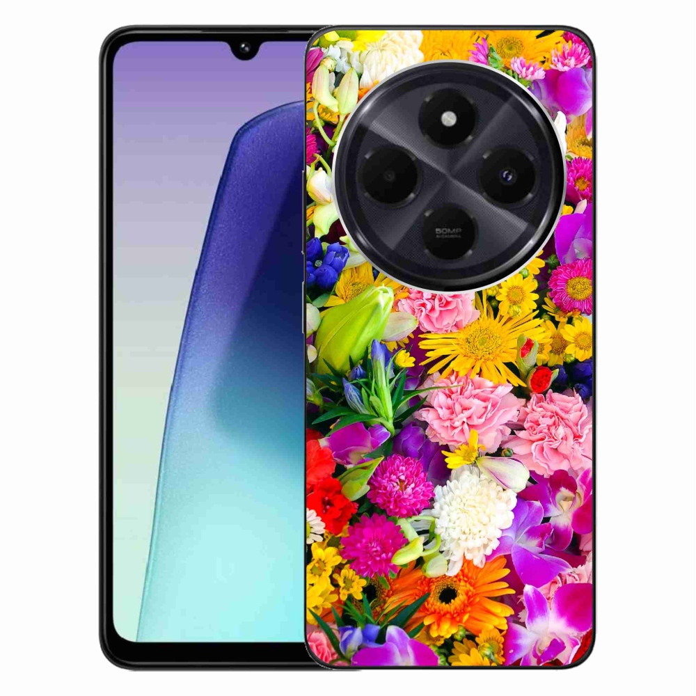 Gelový kryt mmCase na Xiaomi Redmi 14C/Poco C75 - květiny 12