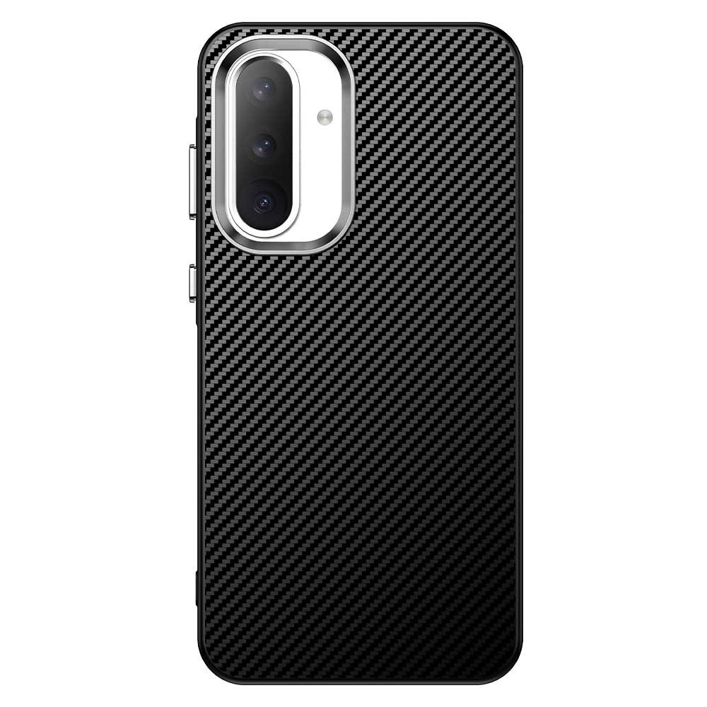 Texture fiber odolný kryt na Samsung Galaxy A36 5G - černý