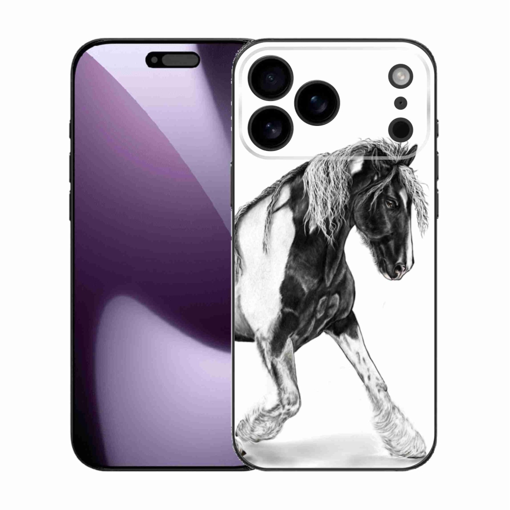 Gelový kryt mmCase na iPhone 17 Pro Max - kůň