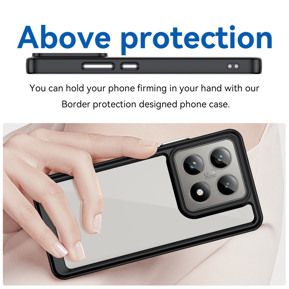 Gelový obal s pevnými zády na Xiaomi 14T/14T Pro - černý
