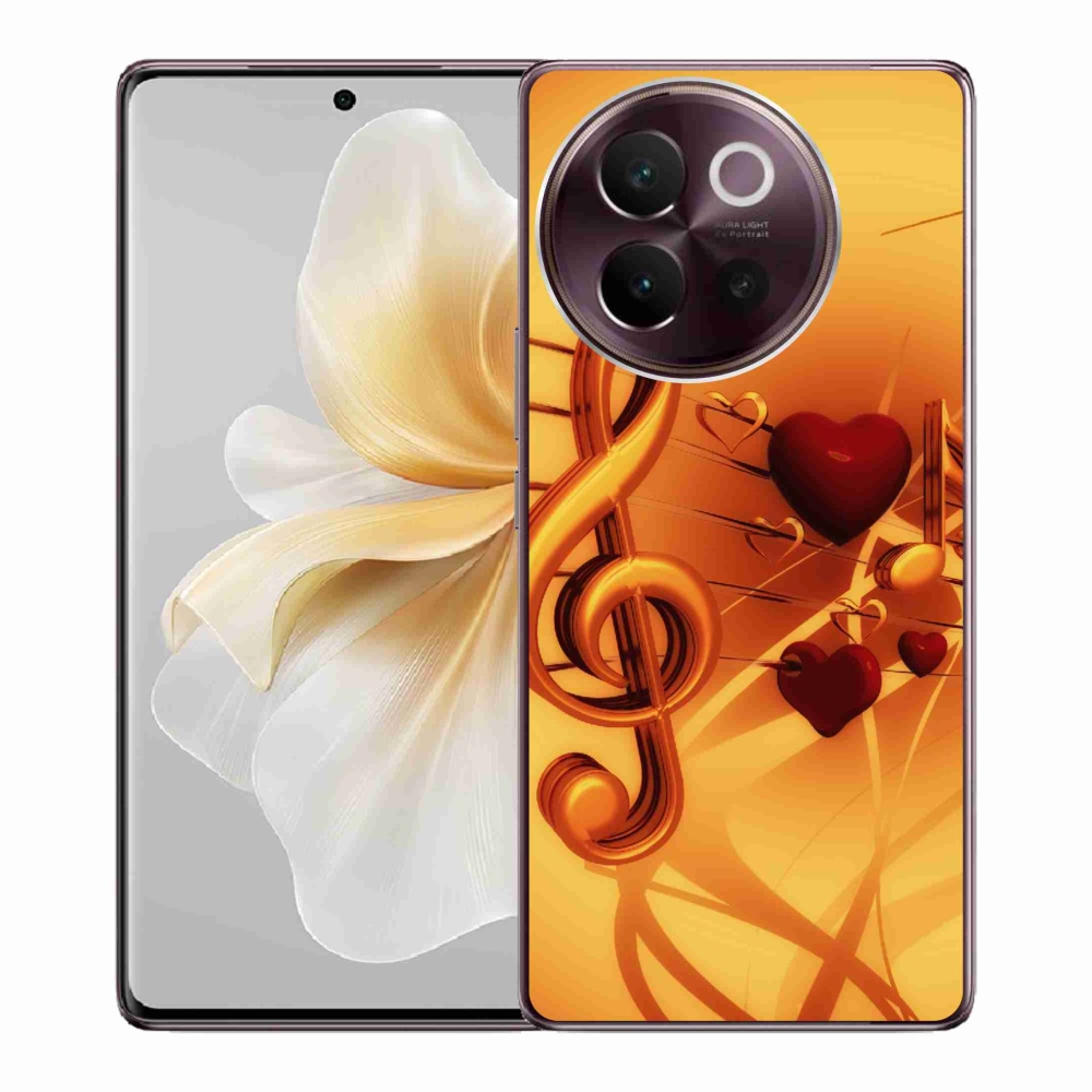 Gelový kryt mmCase na Vivo V40 Lite 5G - noty