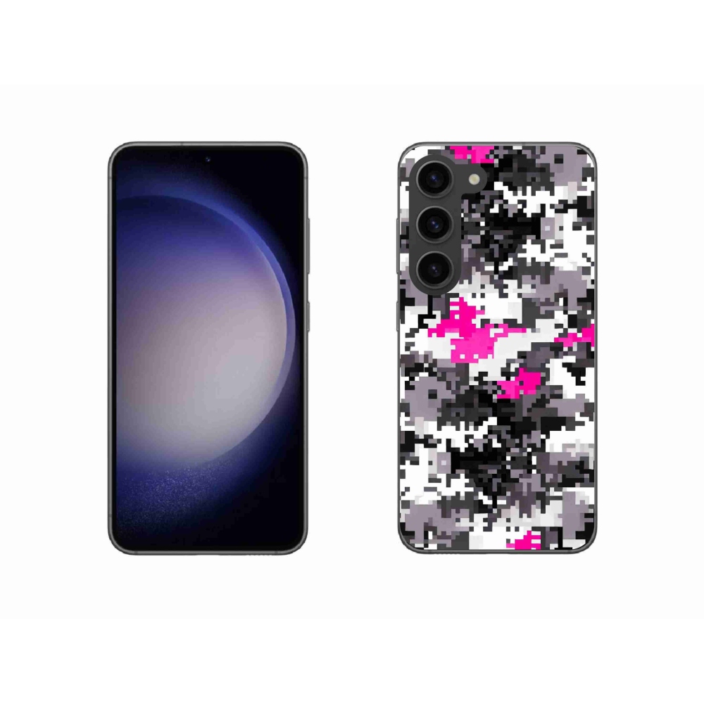 Gelový kryt mmCase na Samsung Galaxy S23 5G - maskáčový vzor 4
