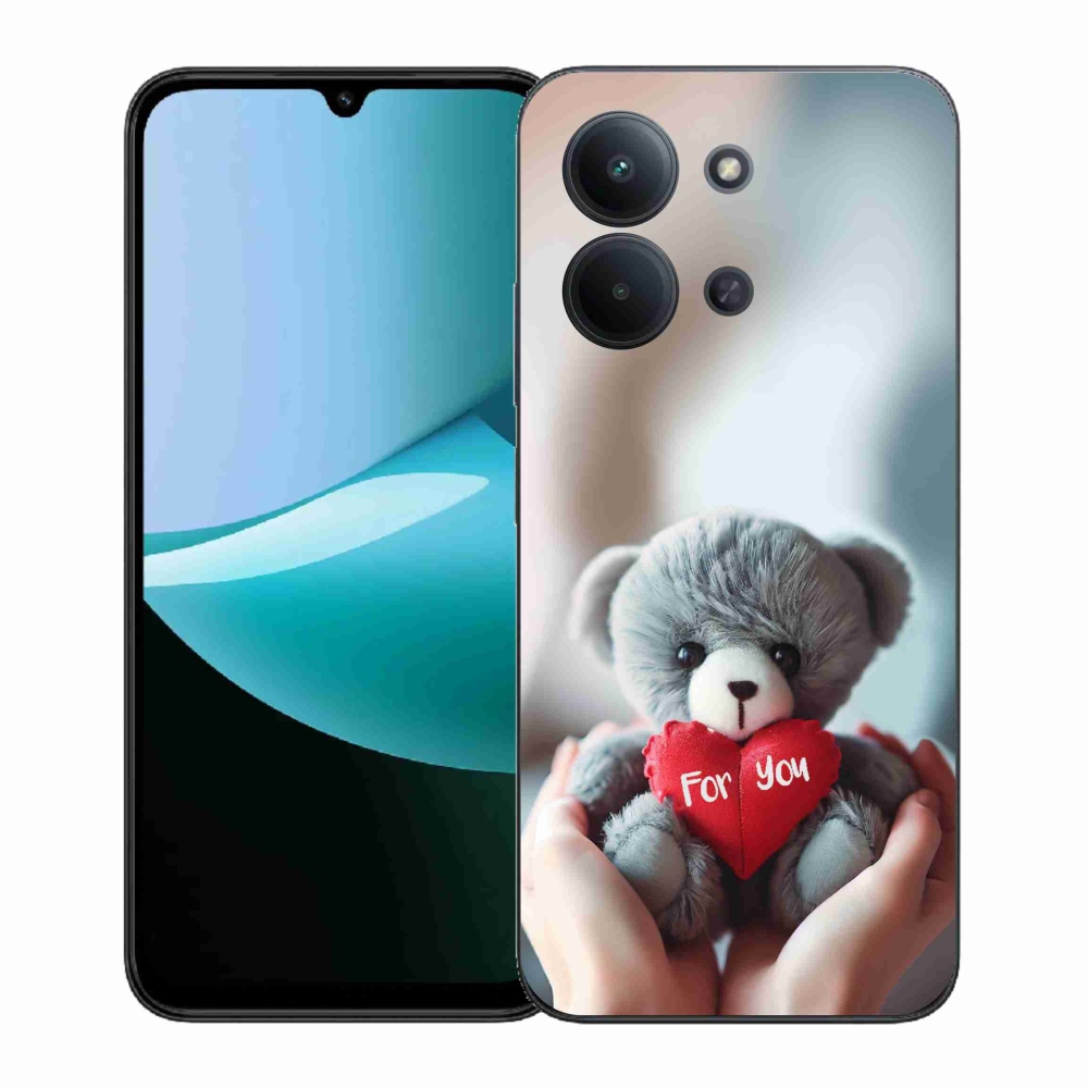 Gelový kryt mmCase na Xiaomi Redmi 15C 4G (171mm)/Poco C85 4G (171mm) - medvídek pro zamilované