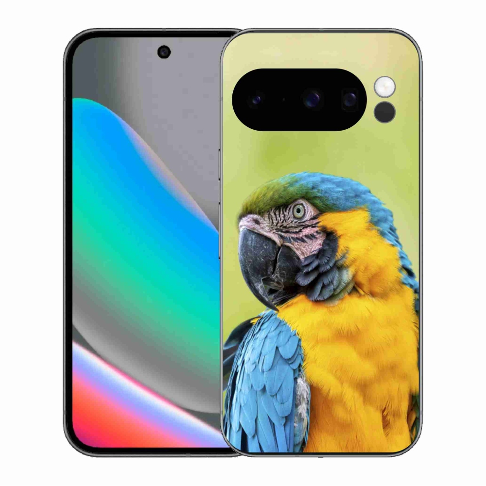 Gelový kryt mmCase na Google Pixel 10 Pro - papoušek ara 2