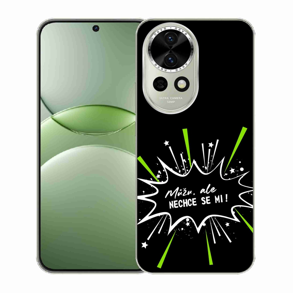 Gelový kryt mmCase na Huawei Nova 13 5G - vtipný text 11 černé pozadí