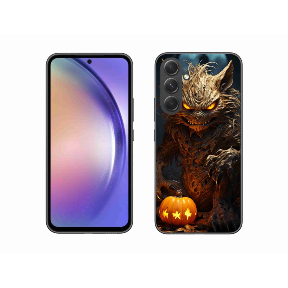 Gelový kryt mmCase na Samsung Galaxy A54 5G - halloweenská příšera