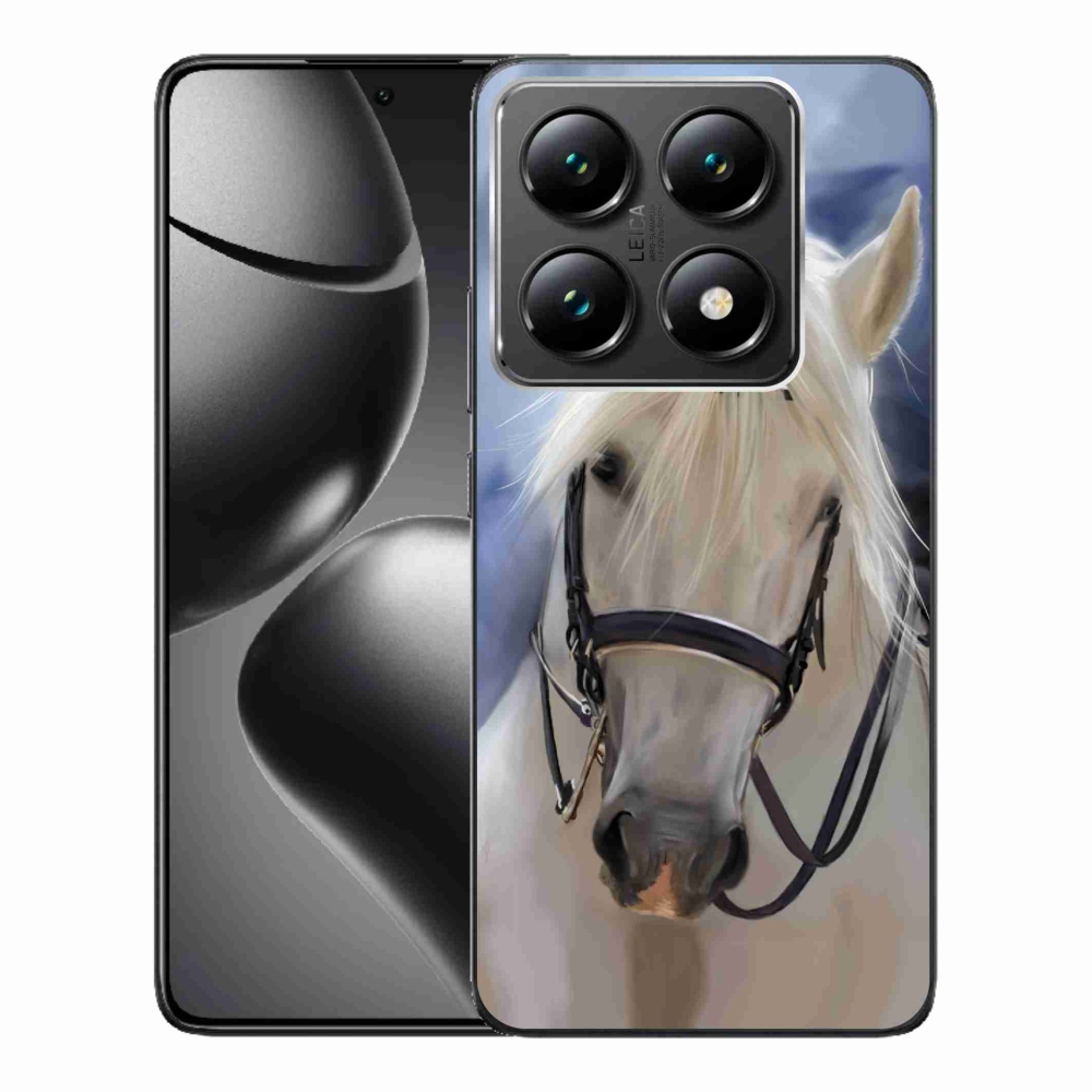 Gelový kryt mmCase na Xiaomi 14T Pro - bílý kůň