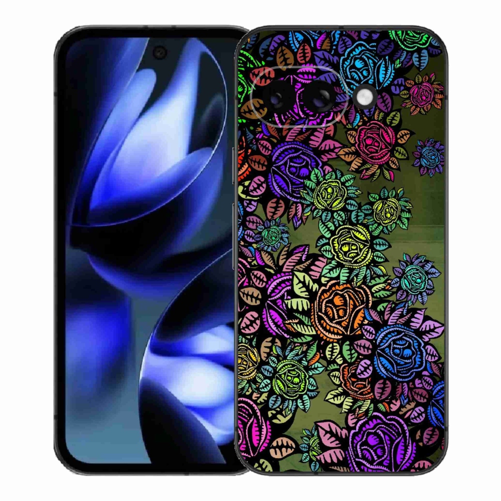 Gelový kryt mmCase na Google Pixel 9a - květiny 6