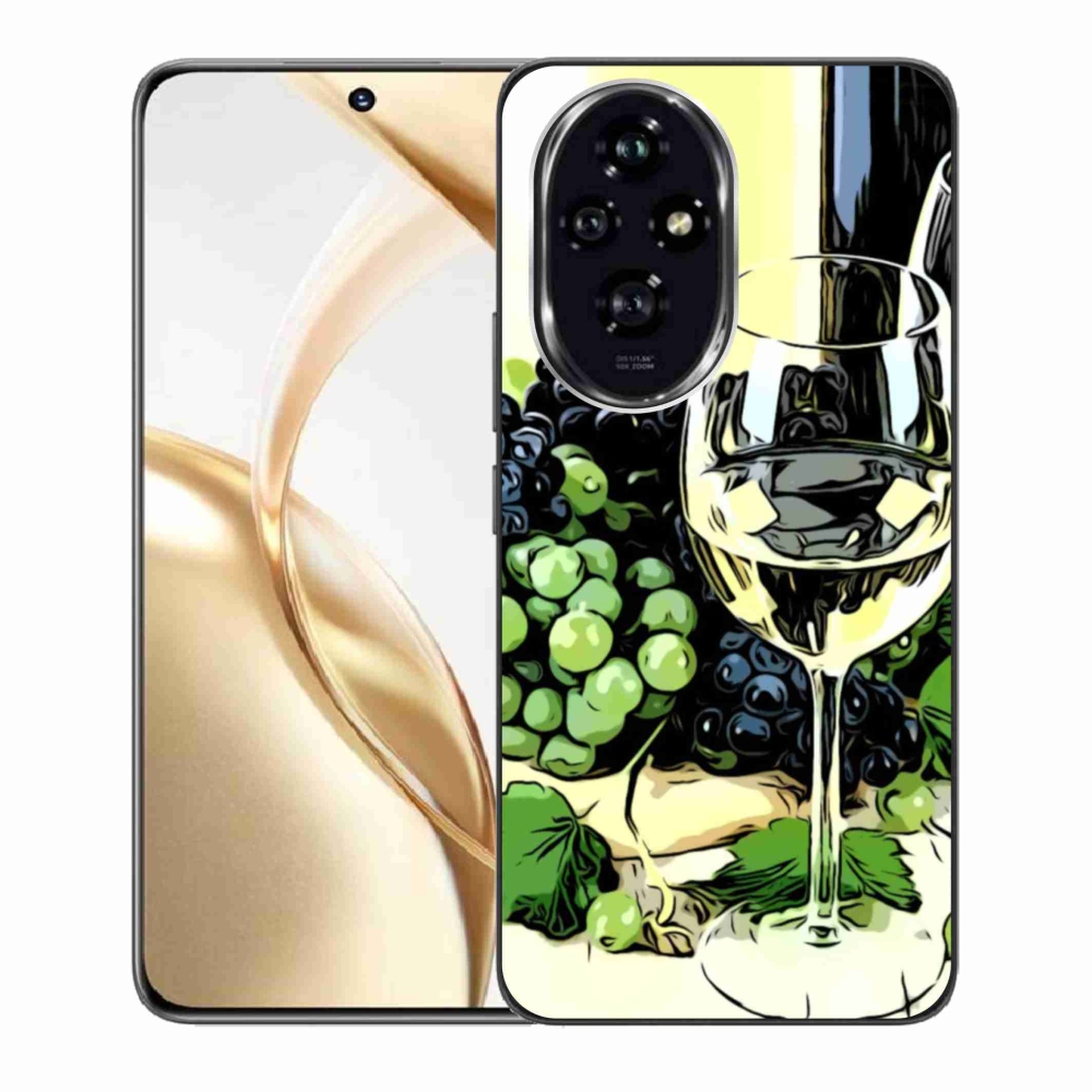 Gelový kryt mmCase na Honor 200 5G - sklenka vína