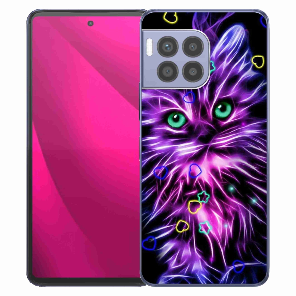 Gelový kryt mmCase na T-Mobile T Phone 2 Pro - abstraktní kočka
