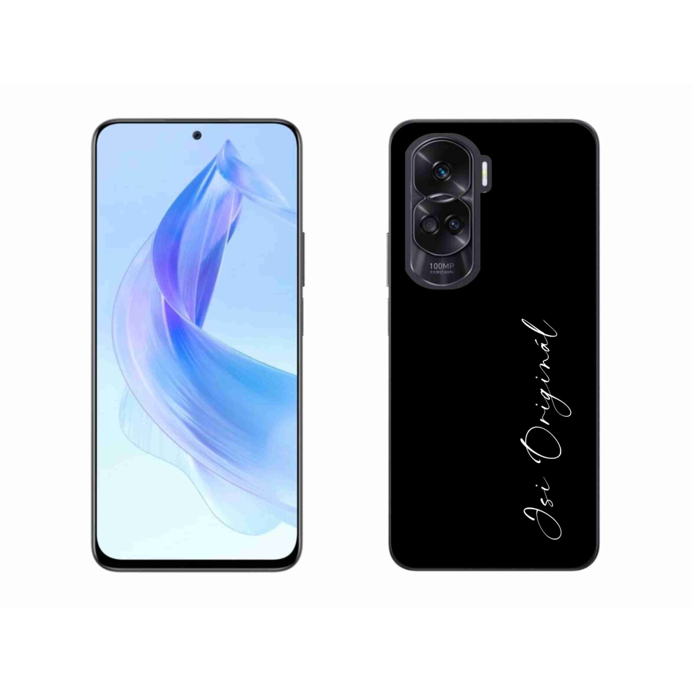 Gelový kryt mmCase na Honor 90 Lite - jsi originál černé pozadí