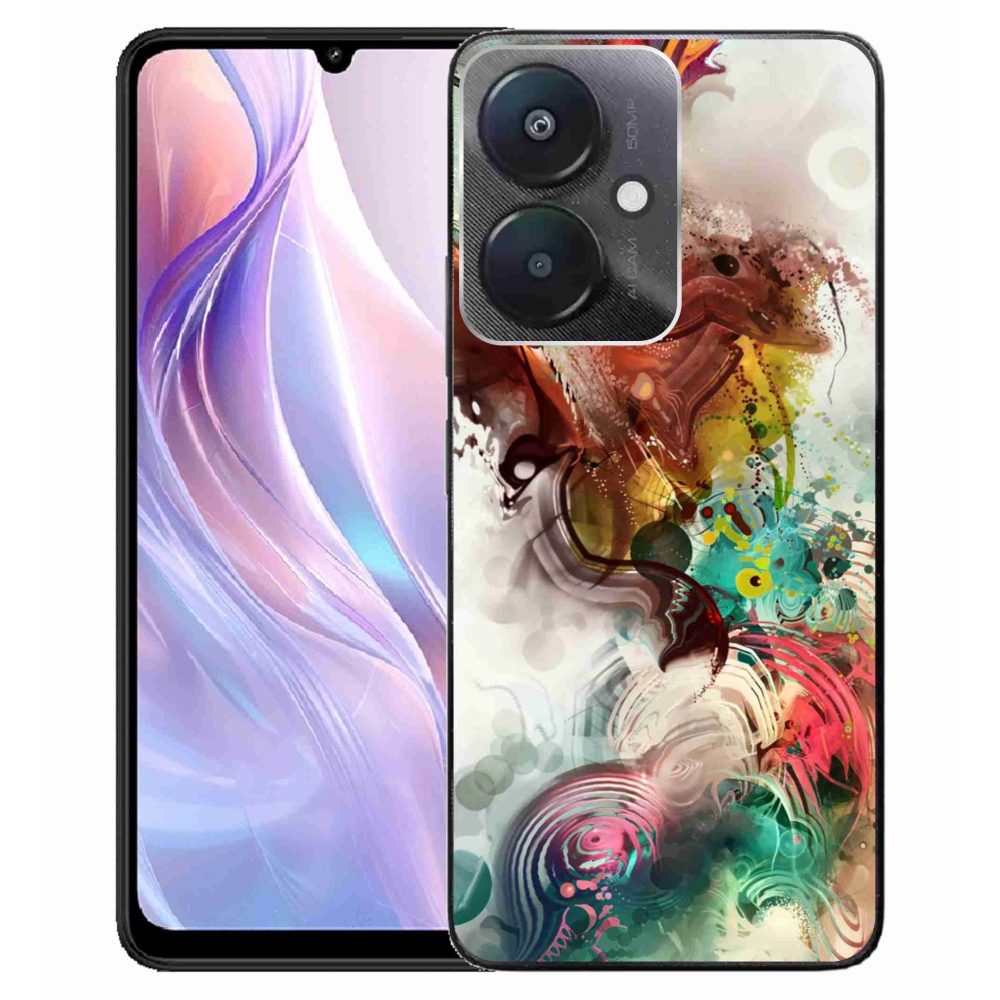 Gelový kryt mmCase na Xiaomi Redmi 13C 5G - abstrakt 1