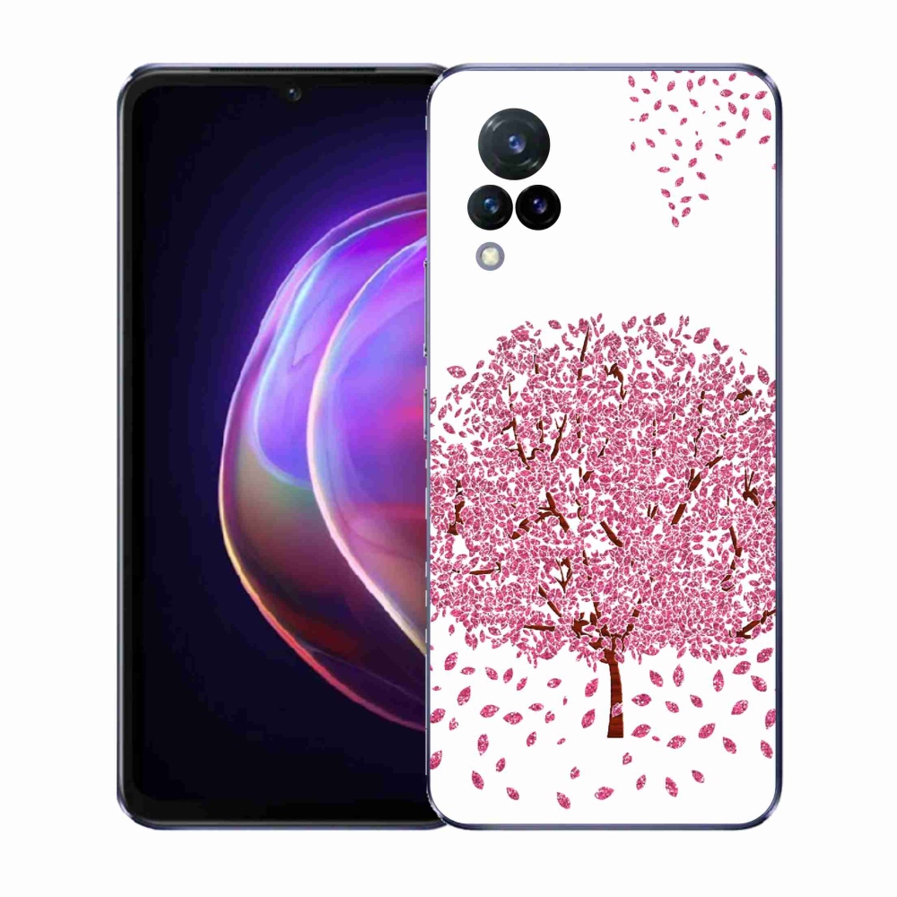 Gelový kryt mmCase na Vivo V21 4G/5G - kreslený strom s listy