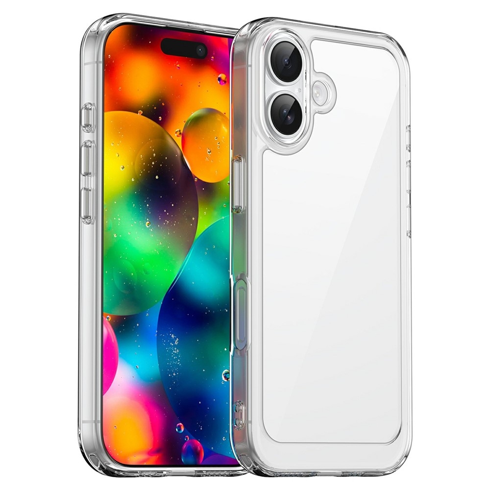 Gelový obal s pevnými zády na iPhone 17 - průhledný