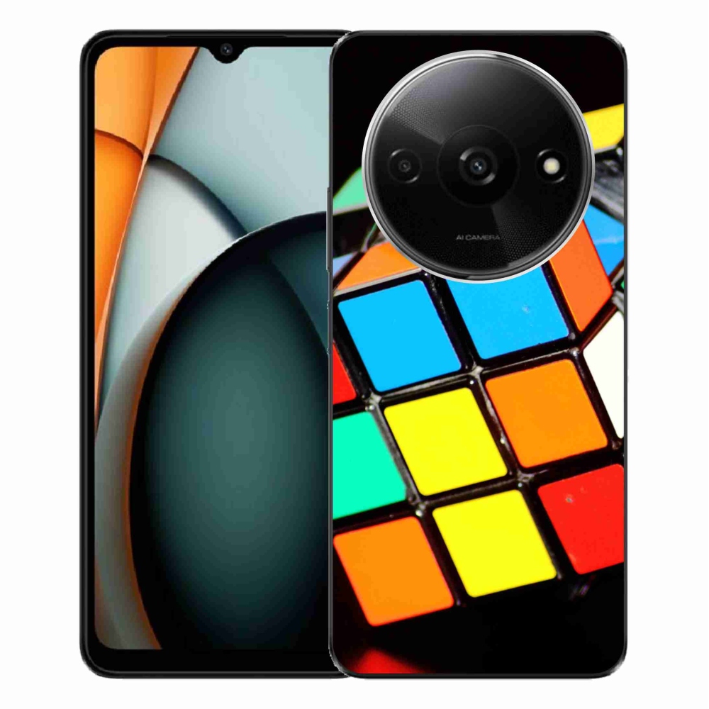 Gelový obal mmCase na Xiaomi Redmi A3 - rubikova kostka