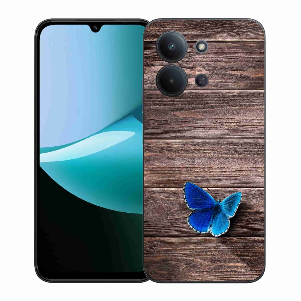 Gelový kryt mmCase na Xiaomi Redmi 15C 4G (171mm)/Poco C85 4G (171mm) - modrý motýl 1