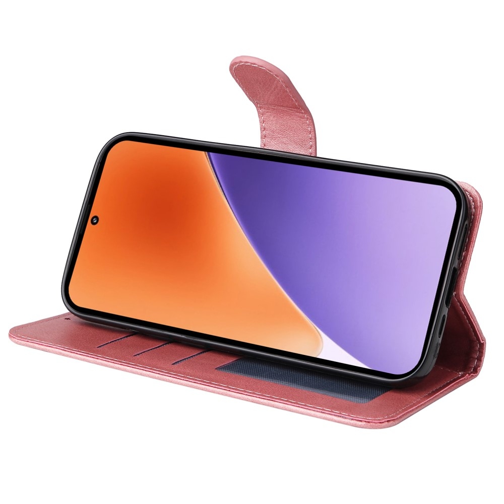 Clots knížkové pouzdro na Xiaomi 15 - růžové