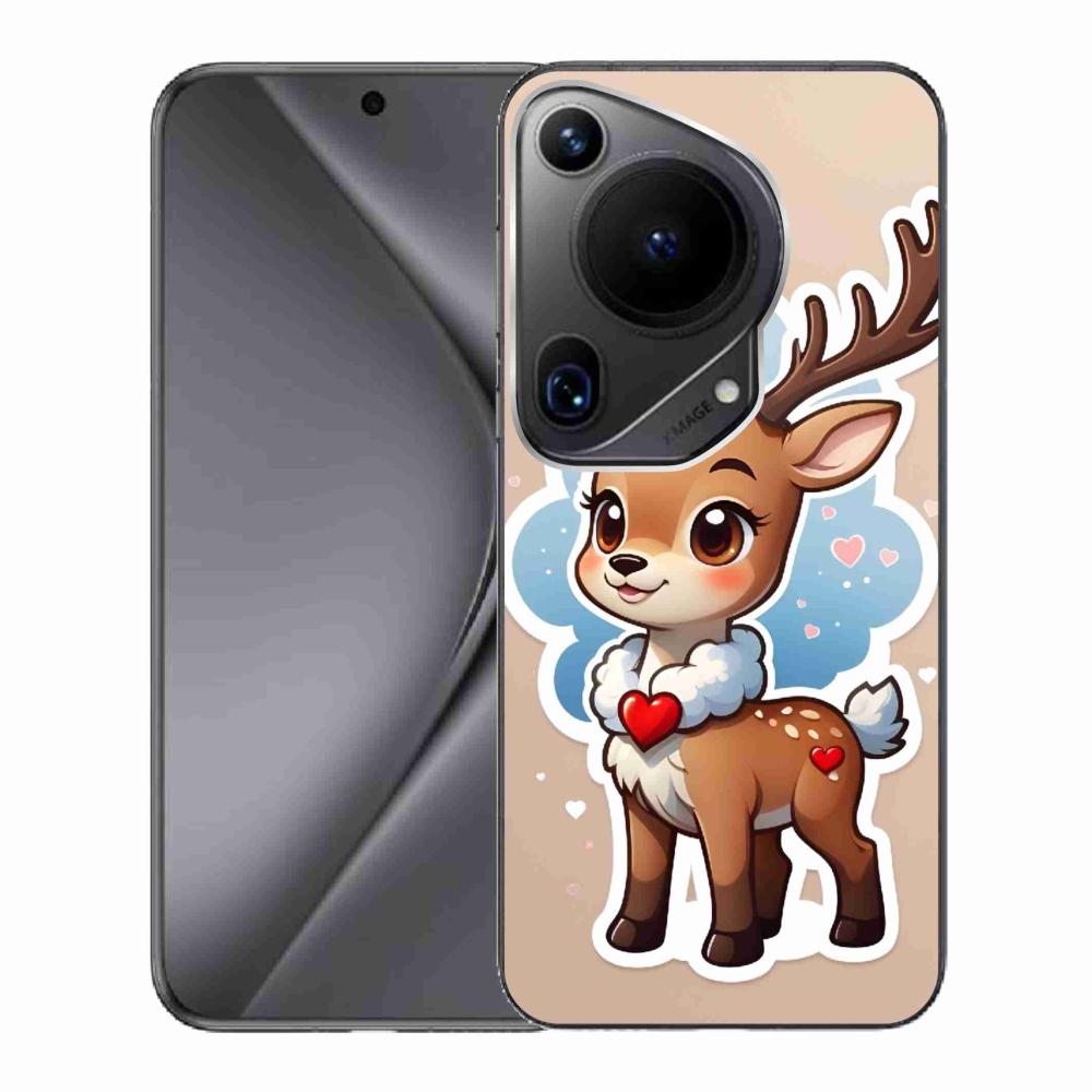 Gelový kryt mmCase na Huawei Pura 70 Ultra - kreslený sob