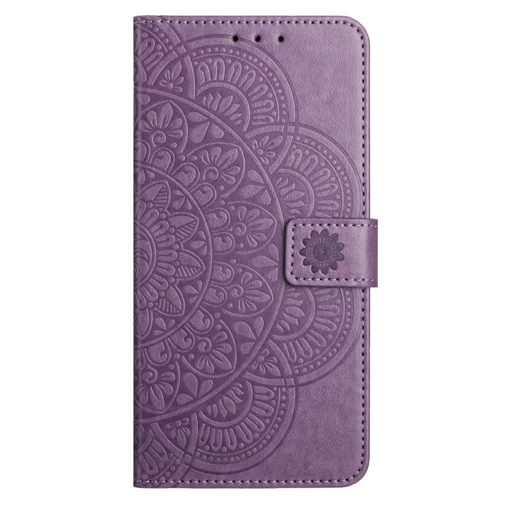 Mandala knížkové pouzdro na Xiaomi 15T Pro - fialové