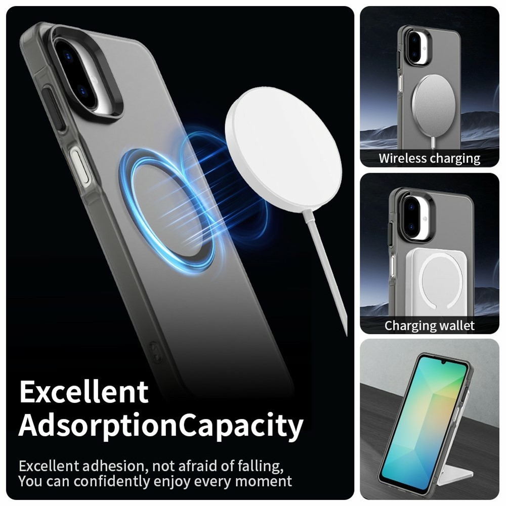 Candy gelový obal MagSafe pro Samsung Galaxy A07 4G - černý