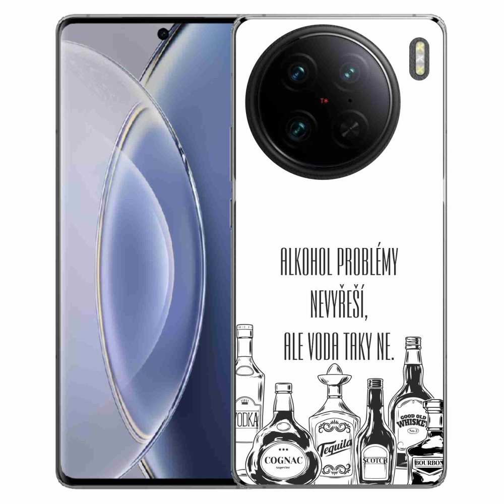 Gelový kryt mmCase na Vivo X90 Pro - vtipný text bílé pozadí