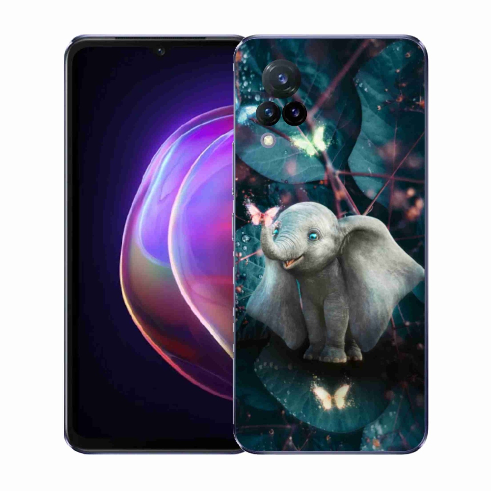 Gelový kryt mmCase na Vivo V21 4G/5G - roztomilý slon