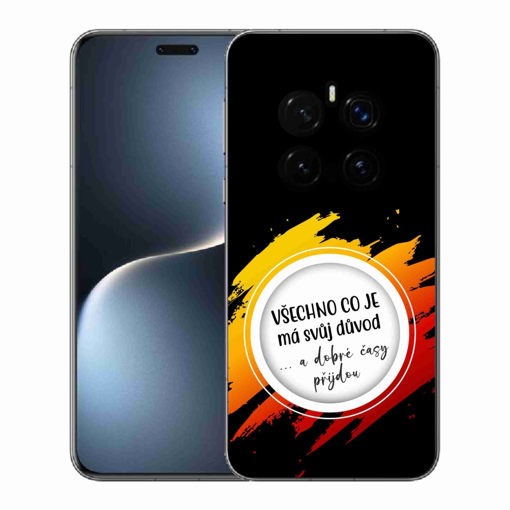 Gelový kryt mmCase na Honor Magic 7 Pro 5G - citát 3 černé pozadí