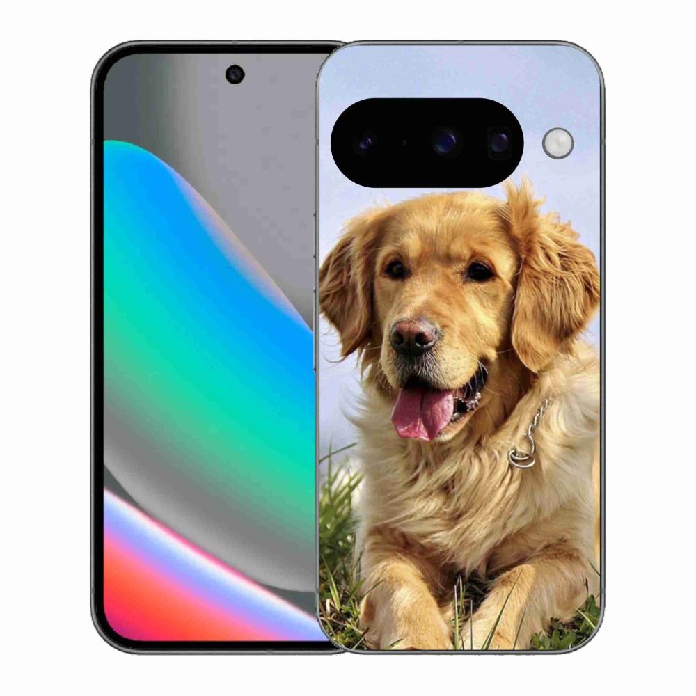 Gelový kryt mmCase na Google Pixel 10 - zlatý retrívr