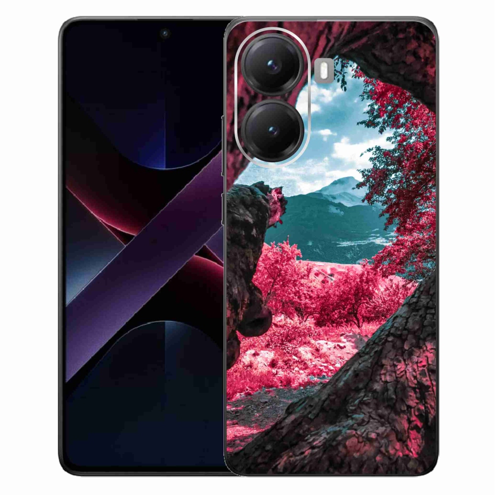 Gelový kryt mmCase na Xiaomi Poco X7 Pro 5G - výhled na hory