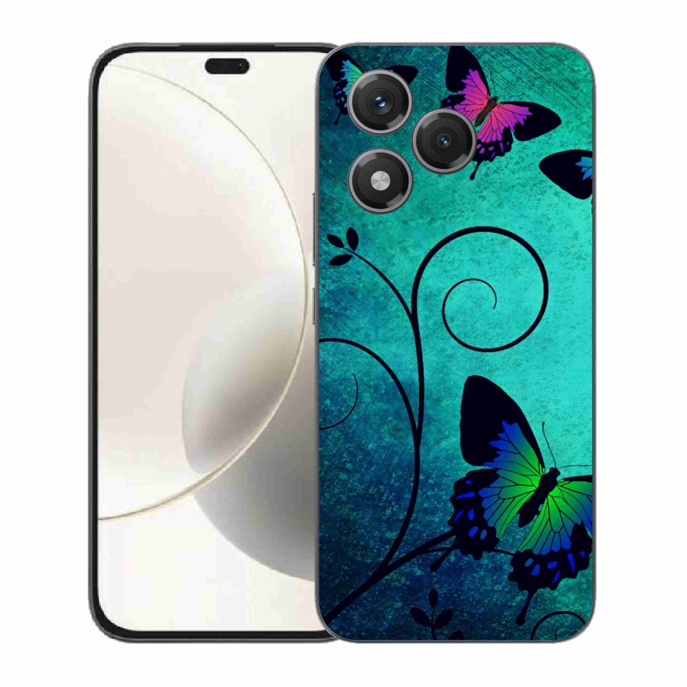 Gelový kryt mmCase na Honor 400 Lite - barevní motýli