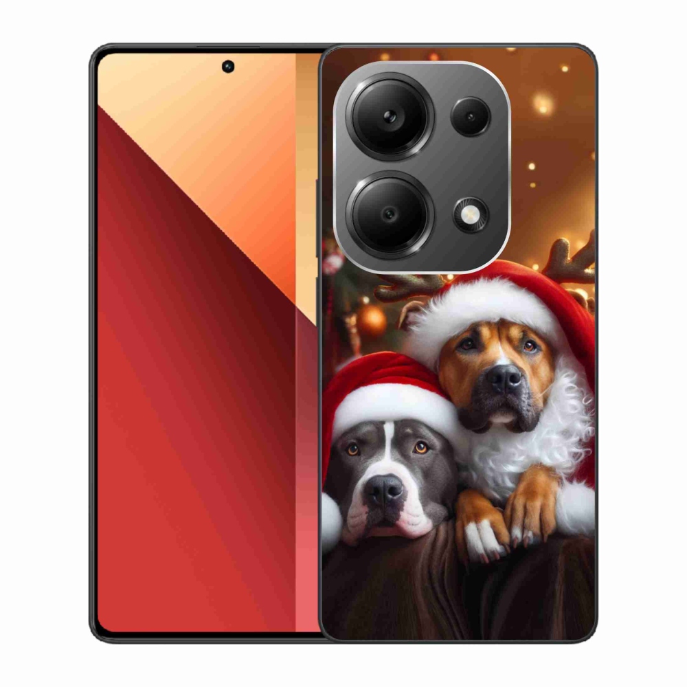 Gelový kryt mmCase na Xiaomi Redmi Note 13 Pro 4G/Poco M6 Pro - vánoční psi