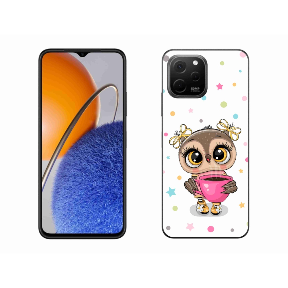Gelový kryt mmCase na Huawei Nova Y61 - kreslená sovička