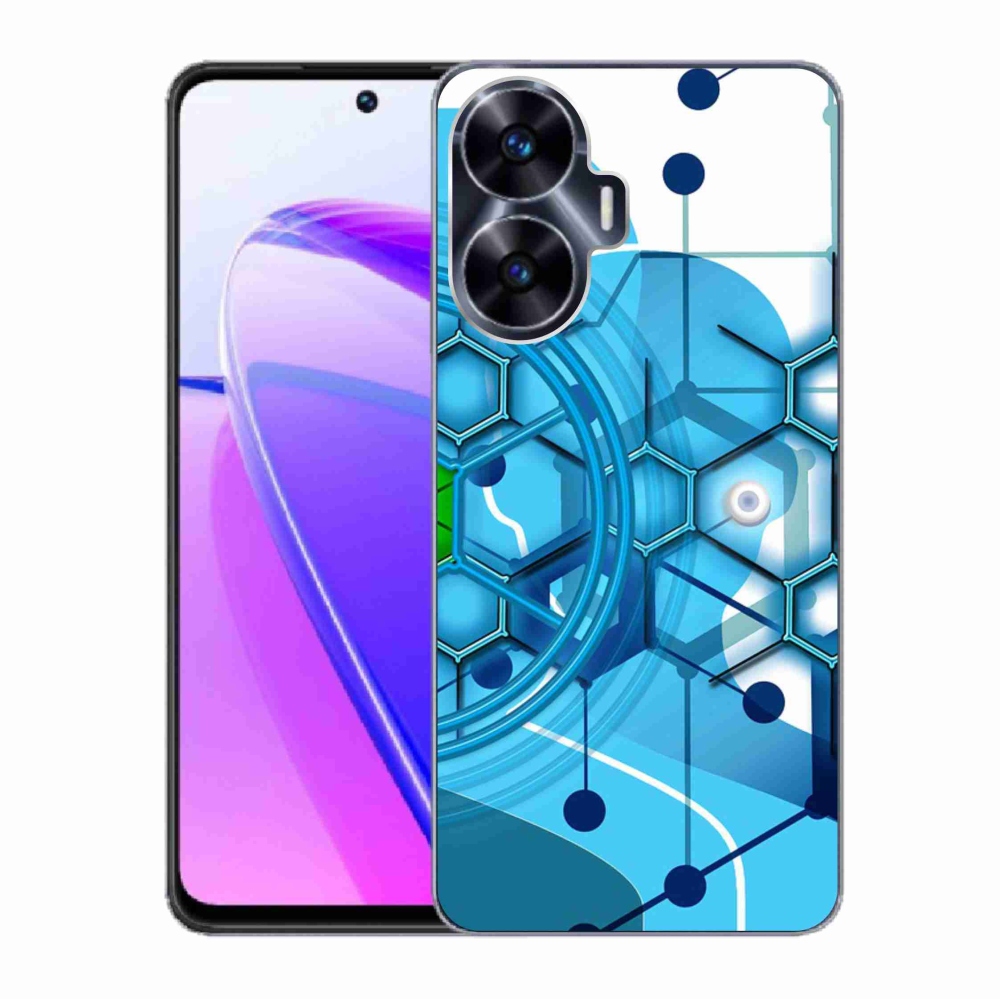 Gelový kryt mmCase na Realme C55 - abstraktní vzor 2