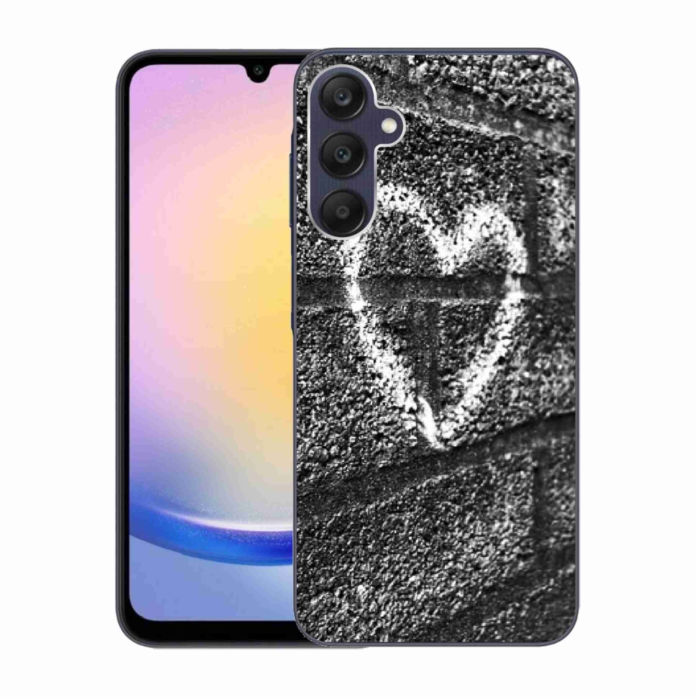 Gelový kryt mmCase na Samsung Galaxy A25 5G - srdce na zdi