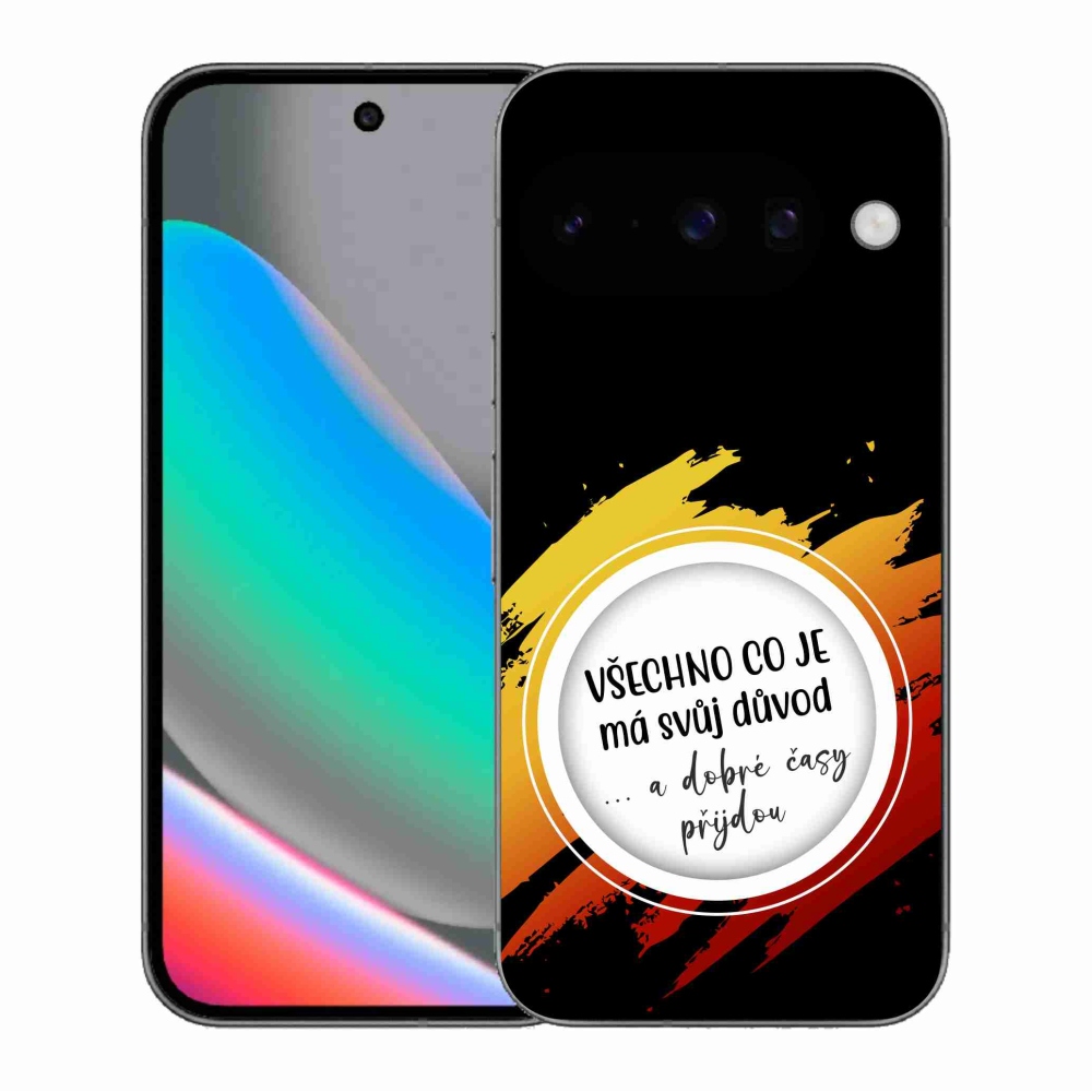 Gelový kryt mmCase na Google Pixel 10 - citát 3 černé pozadí