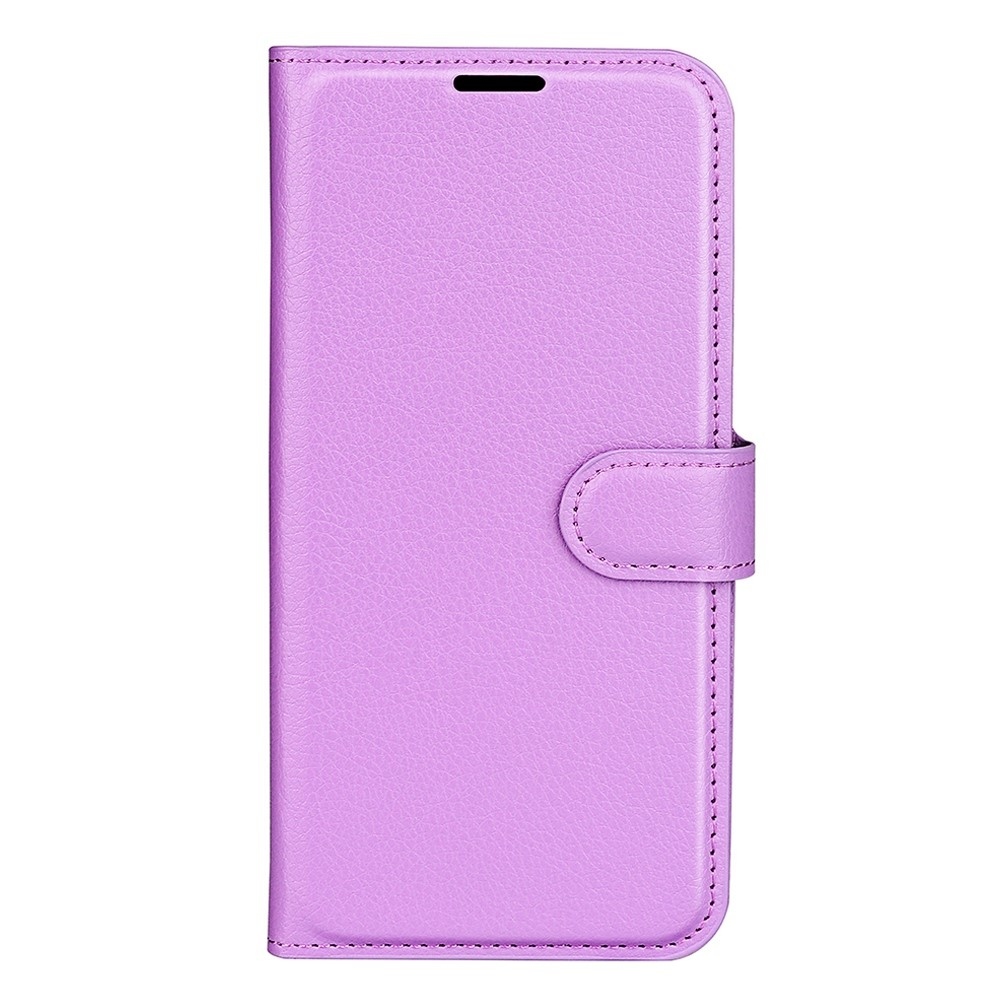 Litchi knížkové pouzdro na Oppo Find X5 Lite - fialové