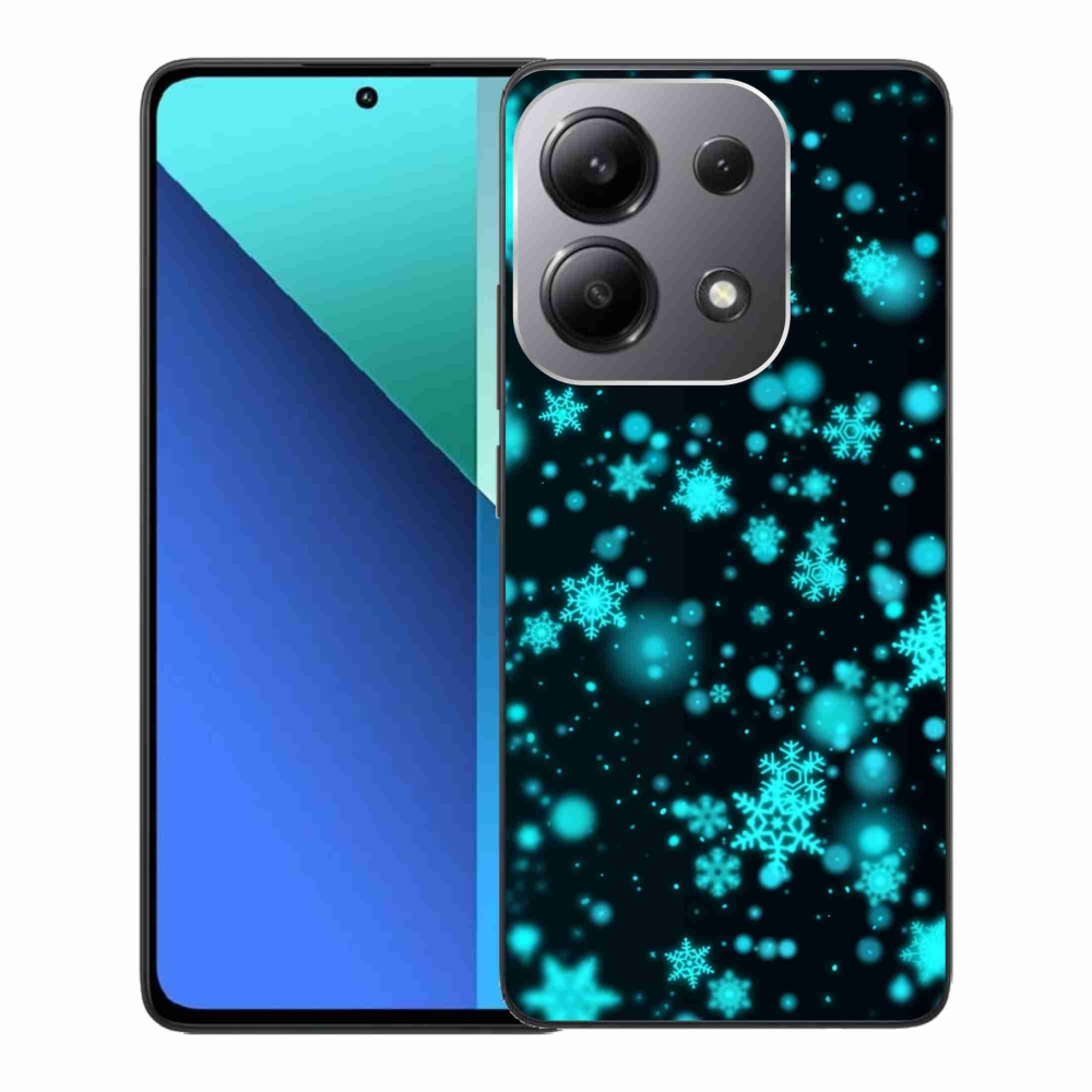 Gelový kryt mmCase na Xiaomi Redmi Note 13 - sněhové vločky 1
