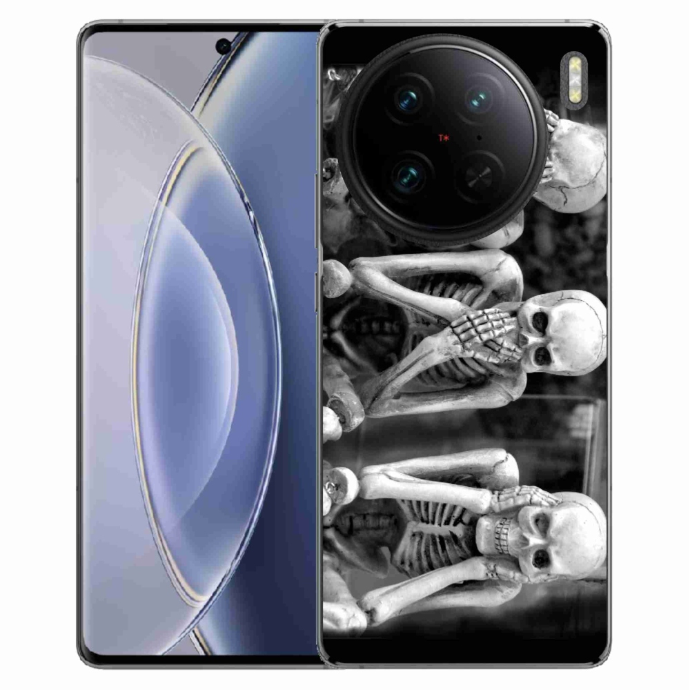 Gelový kryt mmCase na Vivo X90 Pro - kostlivci