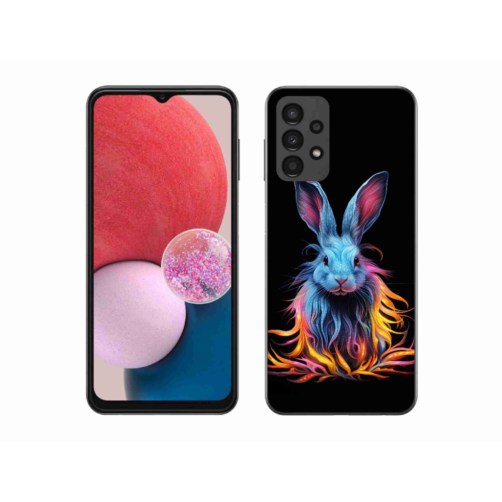 Gelový kryt mmCase na Samsung Galaxy A13 4G - abstraktní zajíc