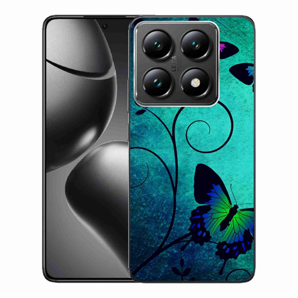 Gelový kryt mmCase na Xiaomi 14T Pro - barevní motýli
