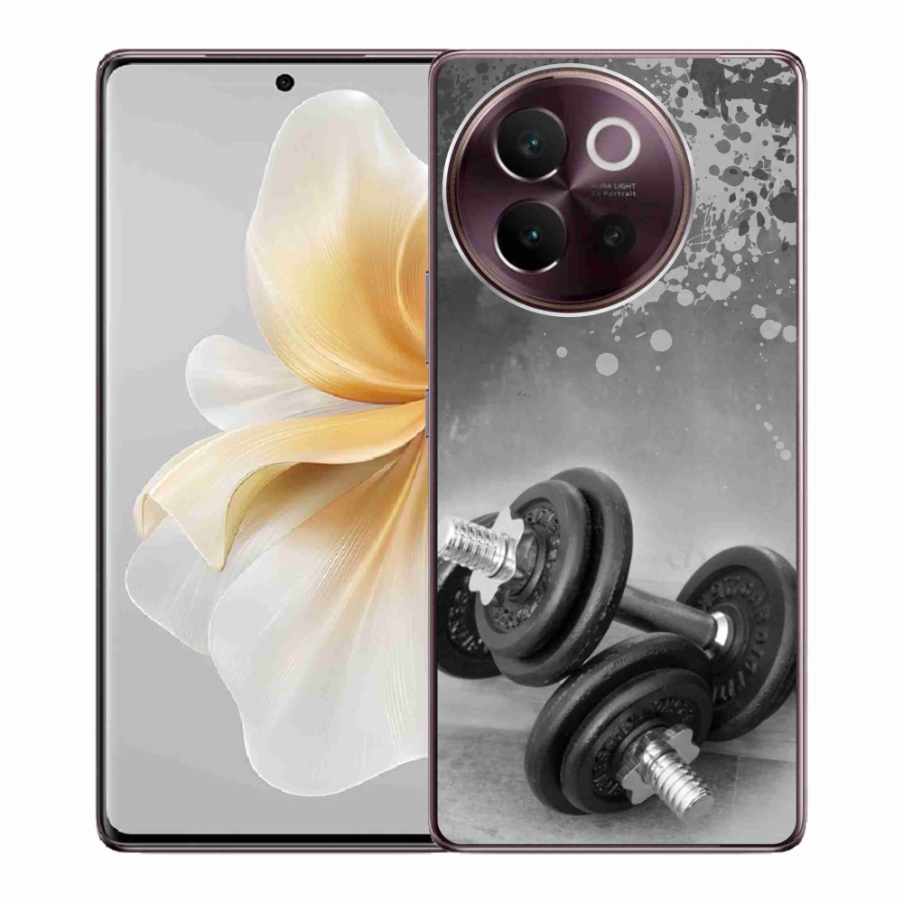 Gelový kryt mmCase na Vivo V40 Lite 5G - činky 1