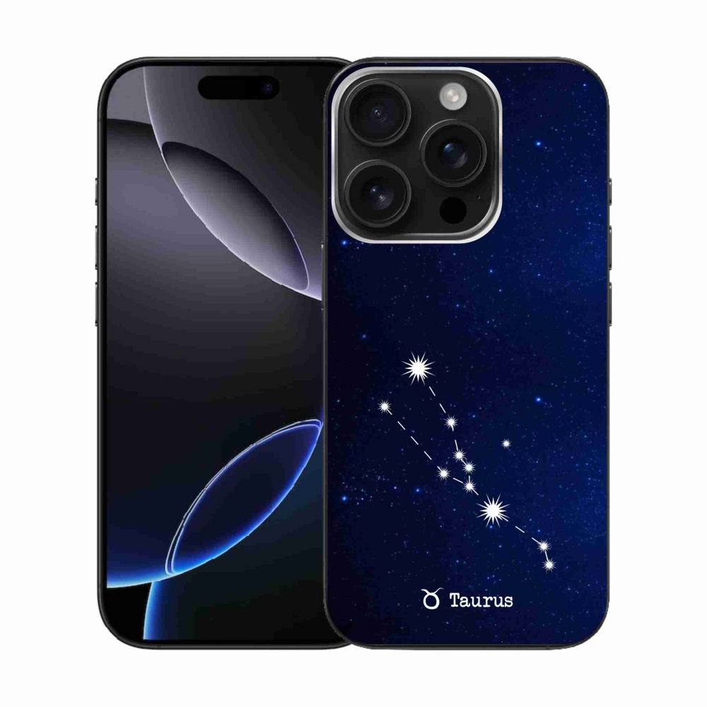 Gelový kryt mmCase na iPhone 16 Pro - souhvězdí Býka