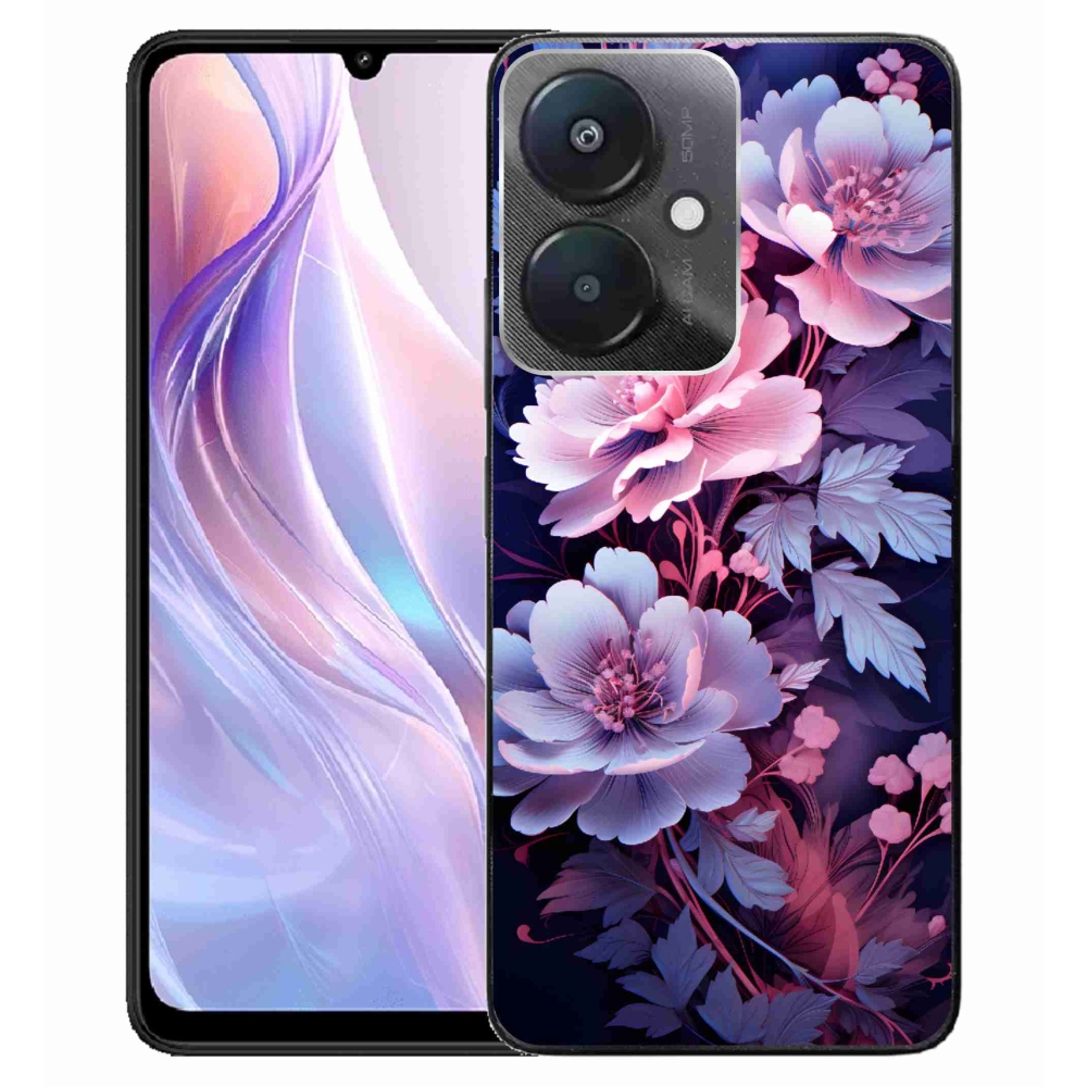 Gelový kryt mmCase na Xiaomi Redmi 13C 5G - květiny 11