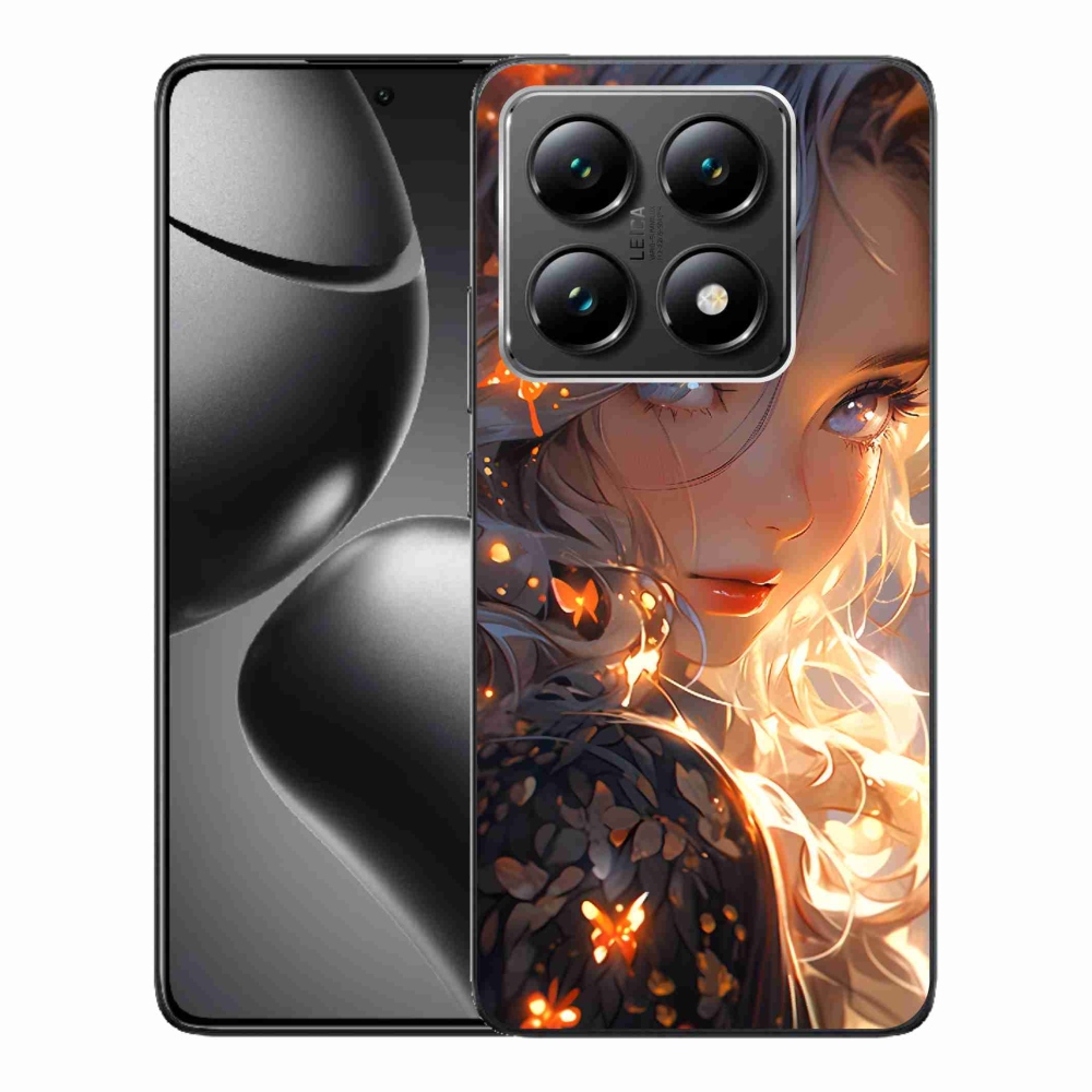 Gelový kryt mmCase na Xiaomi 14T - dívka a motýli
