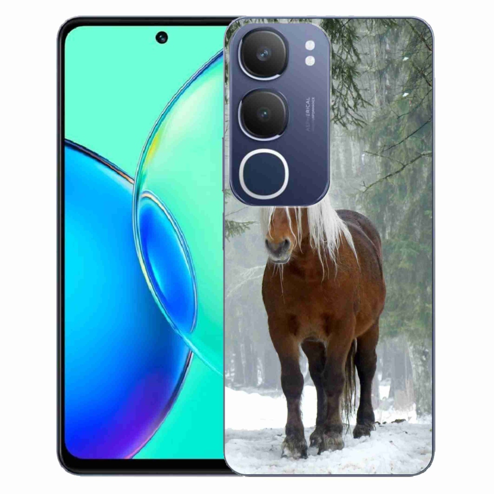 Gelový kryt mmCase na Vivo Y19s - kůň v lese